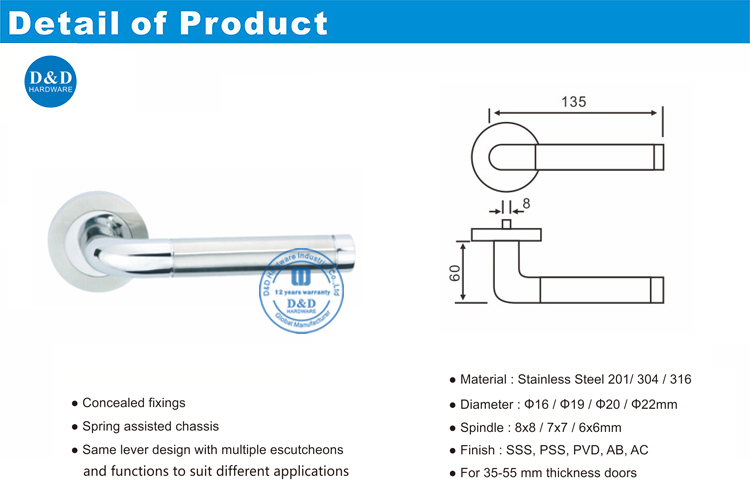 Best Door Handle-DDTH021-D&D Hardware Meilleur poignée de porte-ddth021-d & D matériel