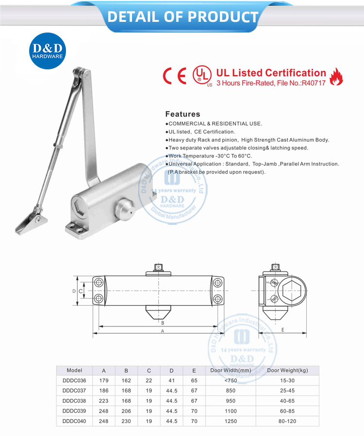 wooden door closer Porte en bois Closer