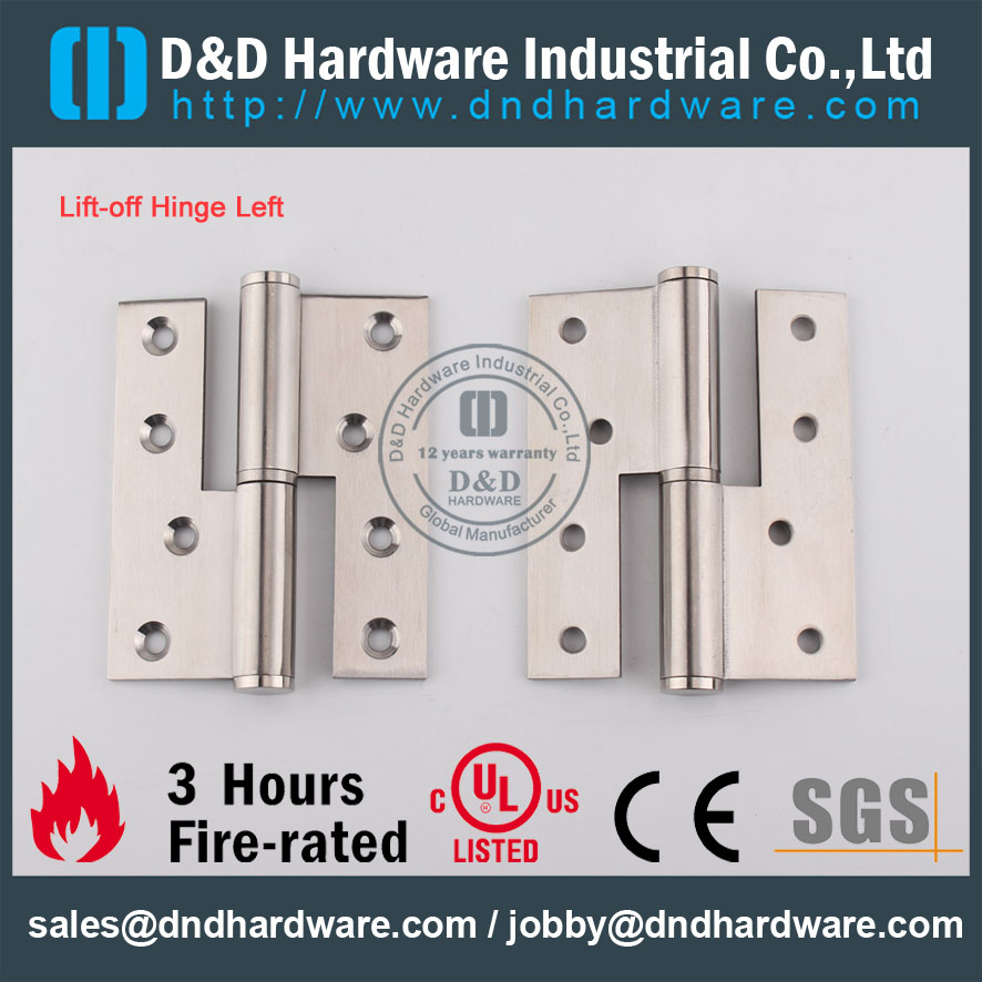 D & D Hardware-Door IronGery SS304 Charnière de levage DDSS018
