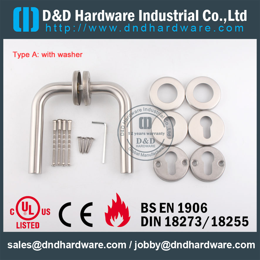 D & D Hardware-SS304 Poignée de levier de tube DDTH002