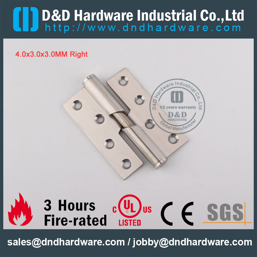 D & D Hardware-CE Standard en acier inoxydable 304 Charnière montante