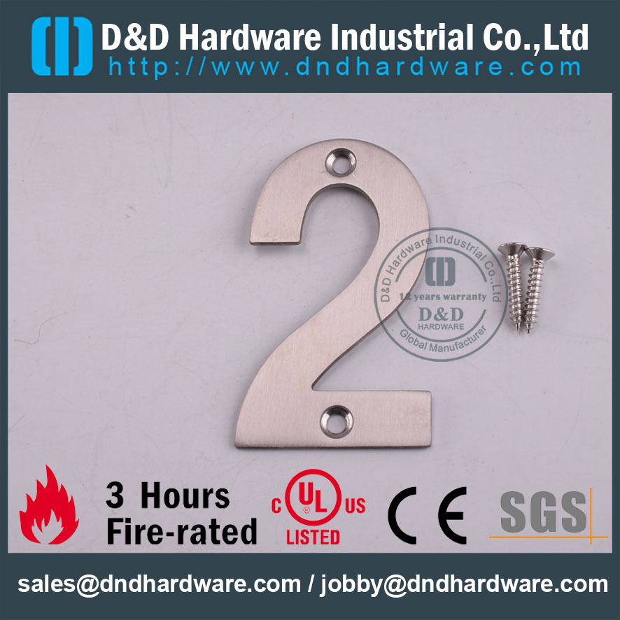 D & D Hardware-Quincaillerie de construction SS304 Plaque signalétique DDSP013
