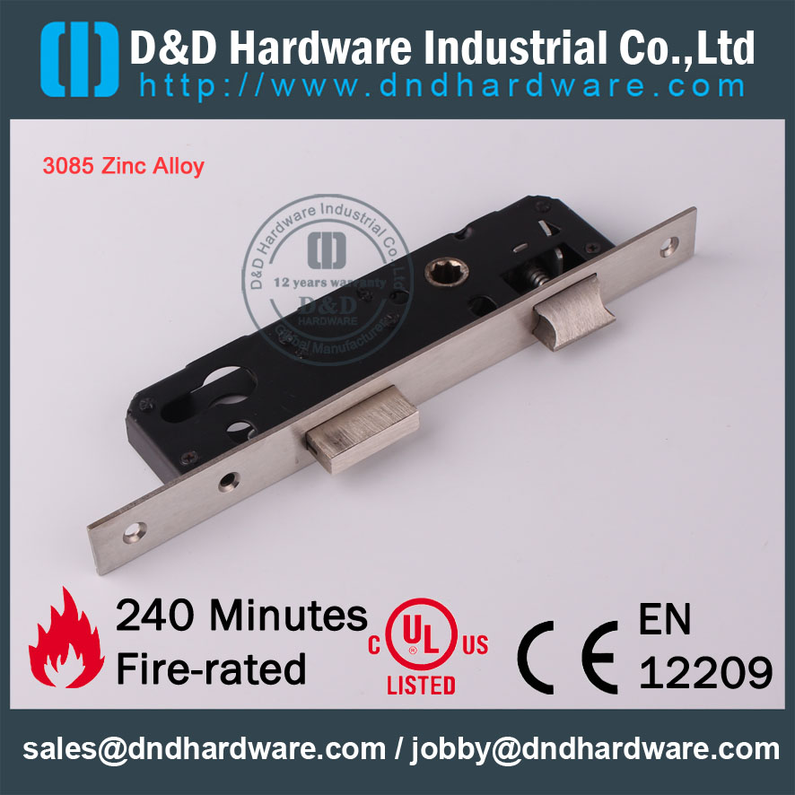 D & D Hardware-Door IronGery Zinc Alliage Mortise Lock DDML016
