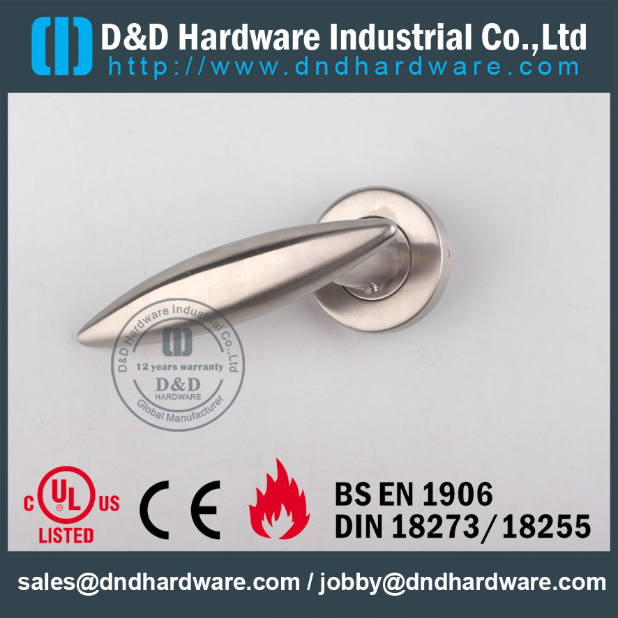 D & D Hardware-SS304 Europe Market Poignée à levier solide DDSH021