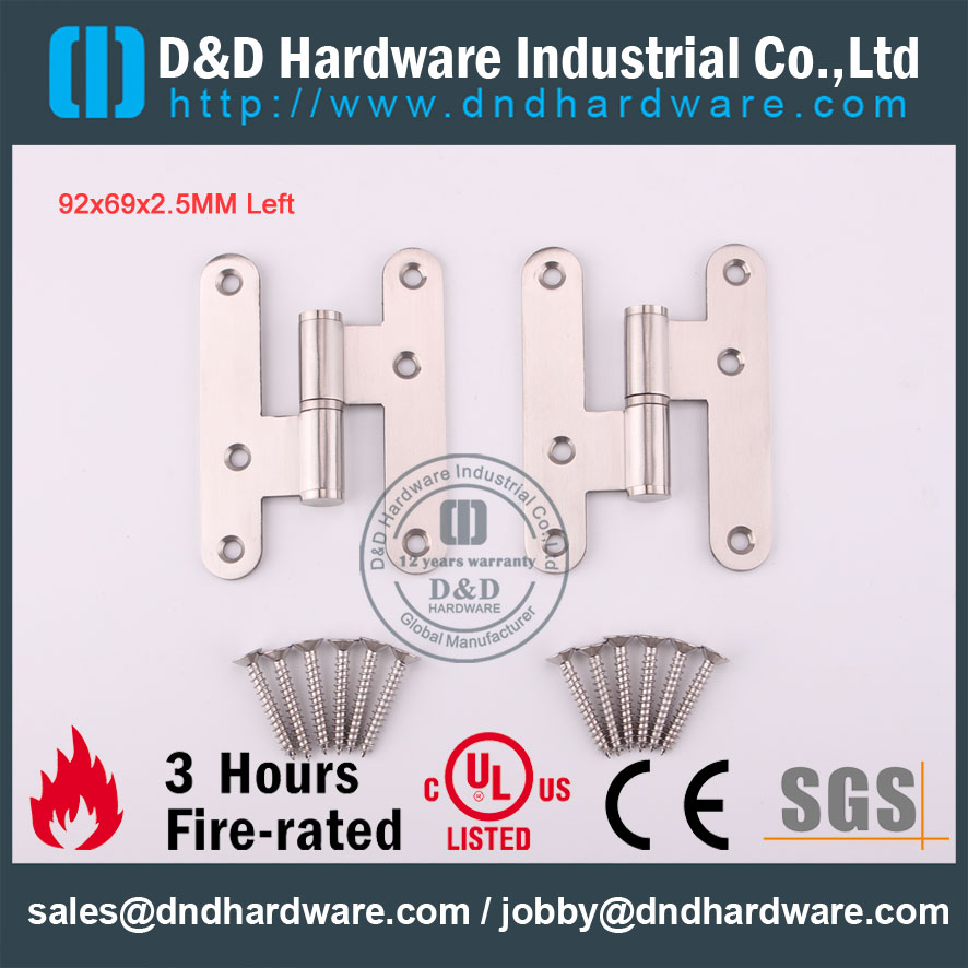D & D Hardware-Modern Intérieur Grade 304 Coin rond H Charnière DDSS019