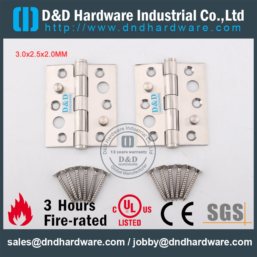 D & D Hardware-porte Hardware Sécurité Charnière Sécurité DDSS014