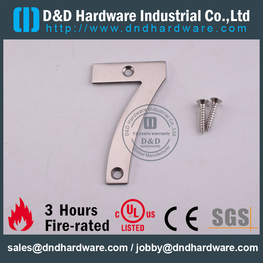 D & D Hardware-Wholesale Quincaillerie de porte SS304 Plaque signalétique DDSP013