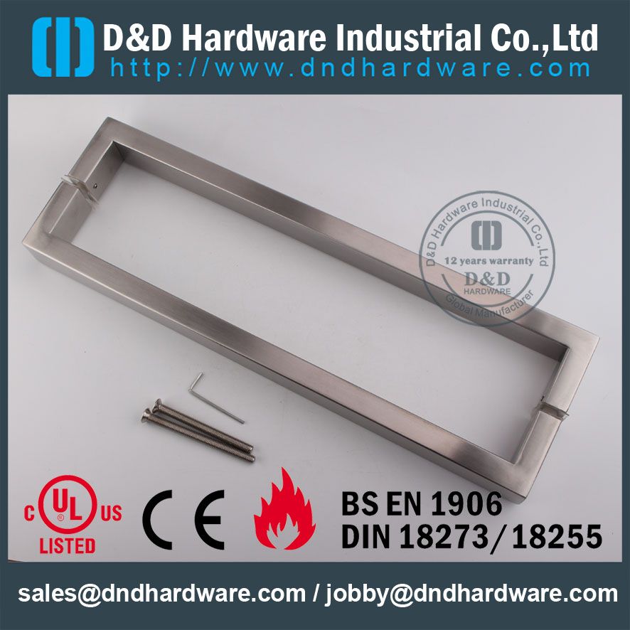 D & D Hardware-Euro Poignée à tirer intérieure en acier inoxydable DDPH015