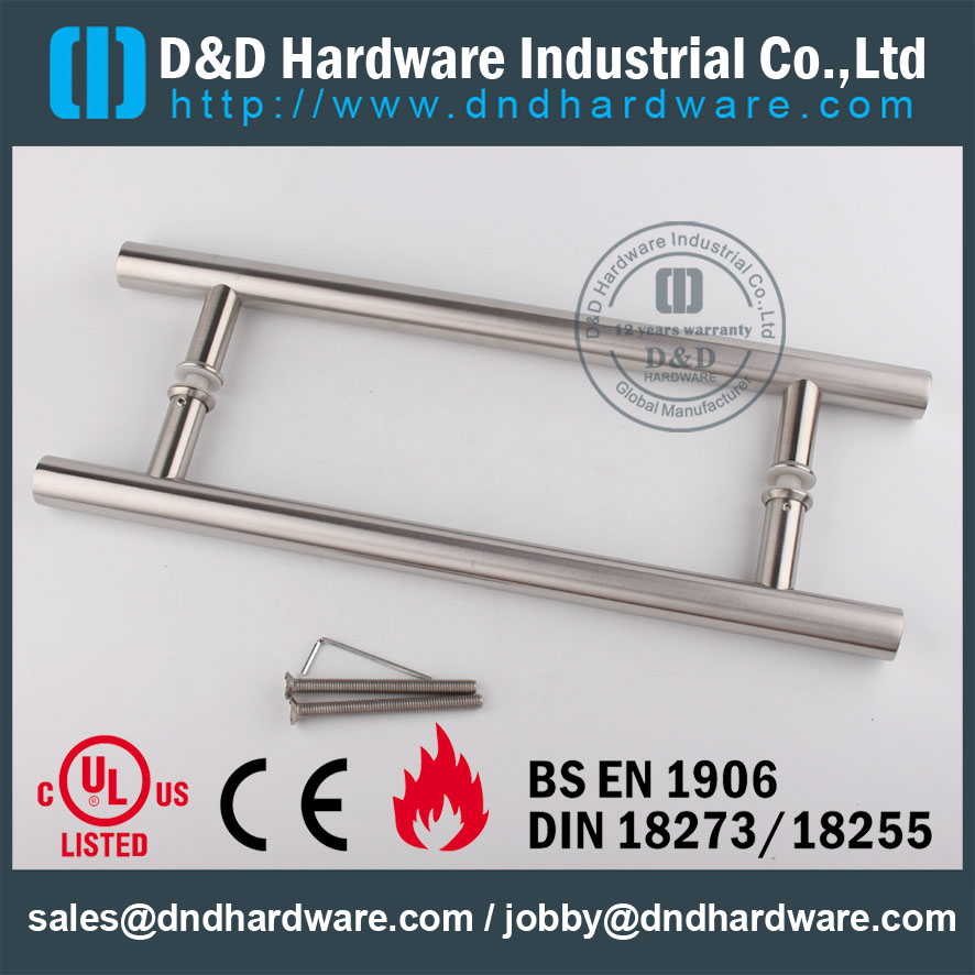 D & D Hardware-Glass Door SS304 Poignée à tirer DDPH001