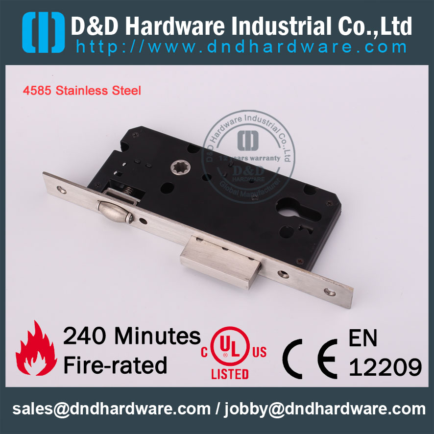 D & D Hardware-SS304 Accessoires de porte Verrou à mortaise Roller DDML017