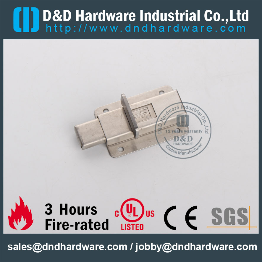 D & D Quincaillerie en bois, boulon en acier inoxydable pour porte DDDB013
