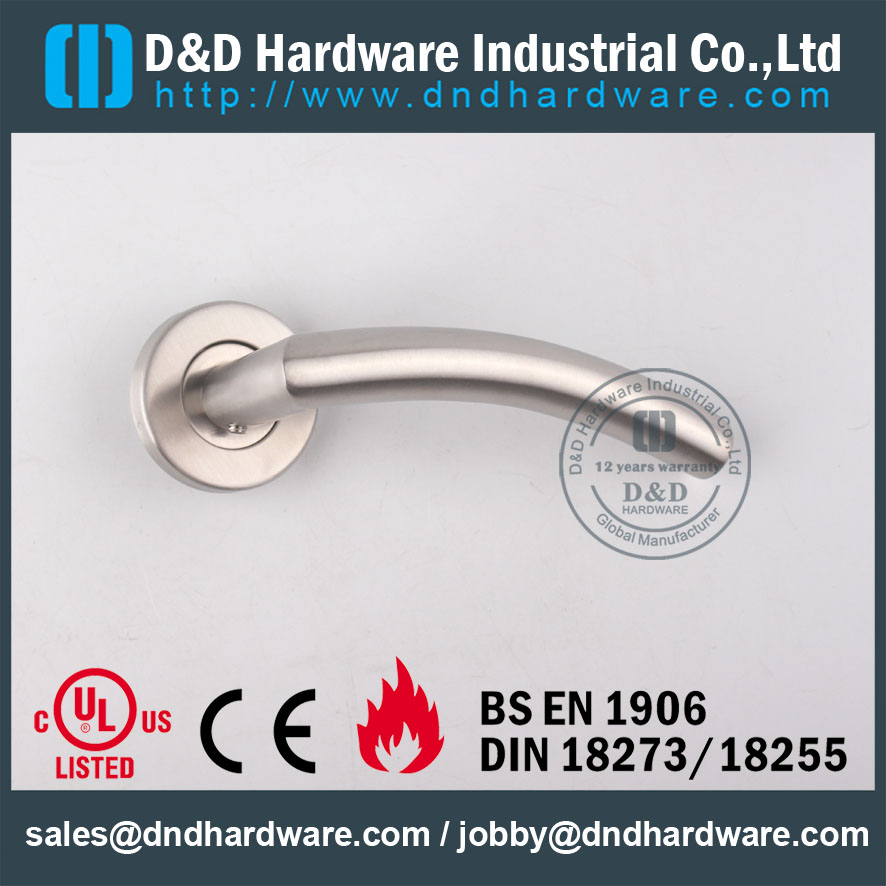 D & amp Hardware-SS304 Poignée pour porte creuse avec certificat ignifuge DDTH008