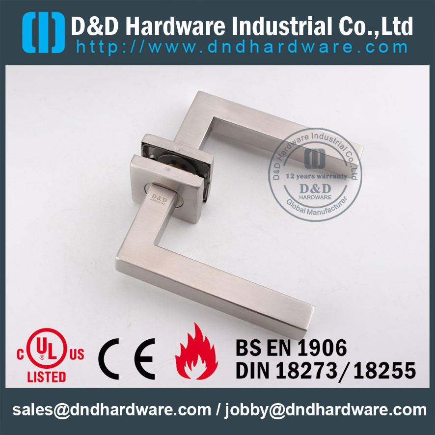 Poignée de levier creuse anti-incendie classée D & amp Hardware-Square DDTH019