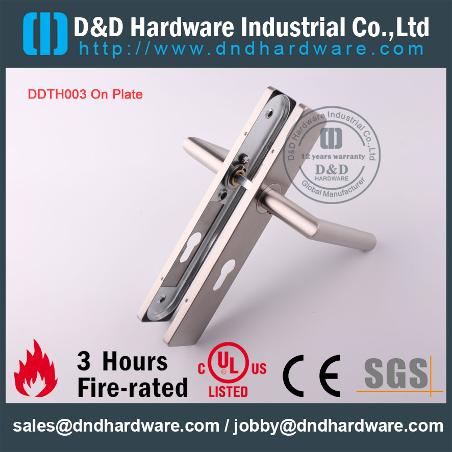 D & D Hardware-Wholesale Grade SS304 Poignée de levier sur plaque DDTP004