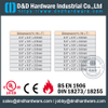 DDBH009 en laiton solide articulation noyale de coin rond de coin pour les portes en aluminium 