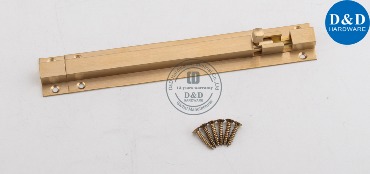 Quincaillerie de boulon en laiton avec baril en laiton