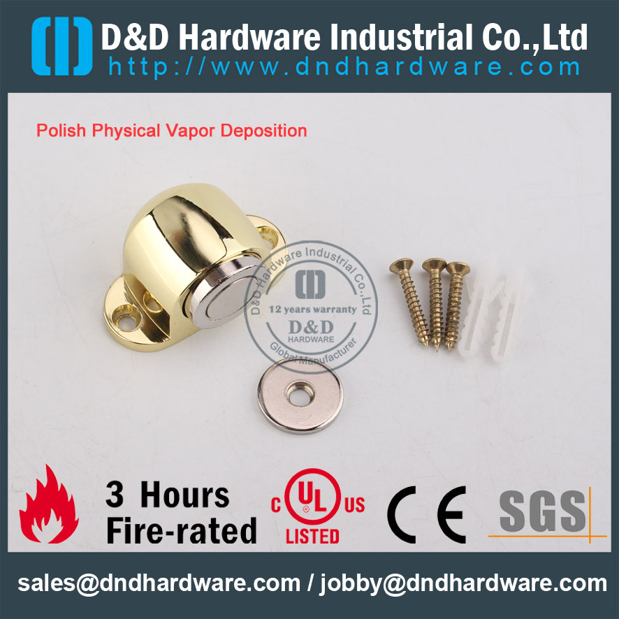 D & D Hardware-SS304 Polish PVD Butée magnétique DDDS031