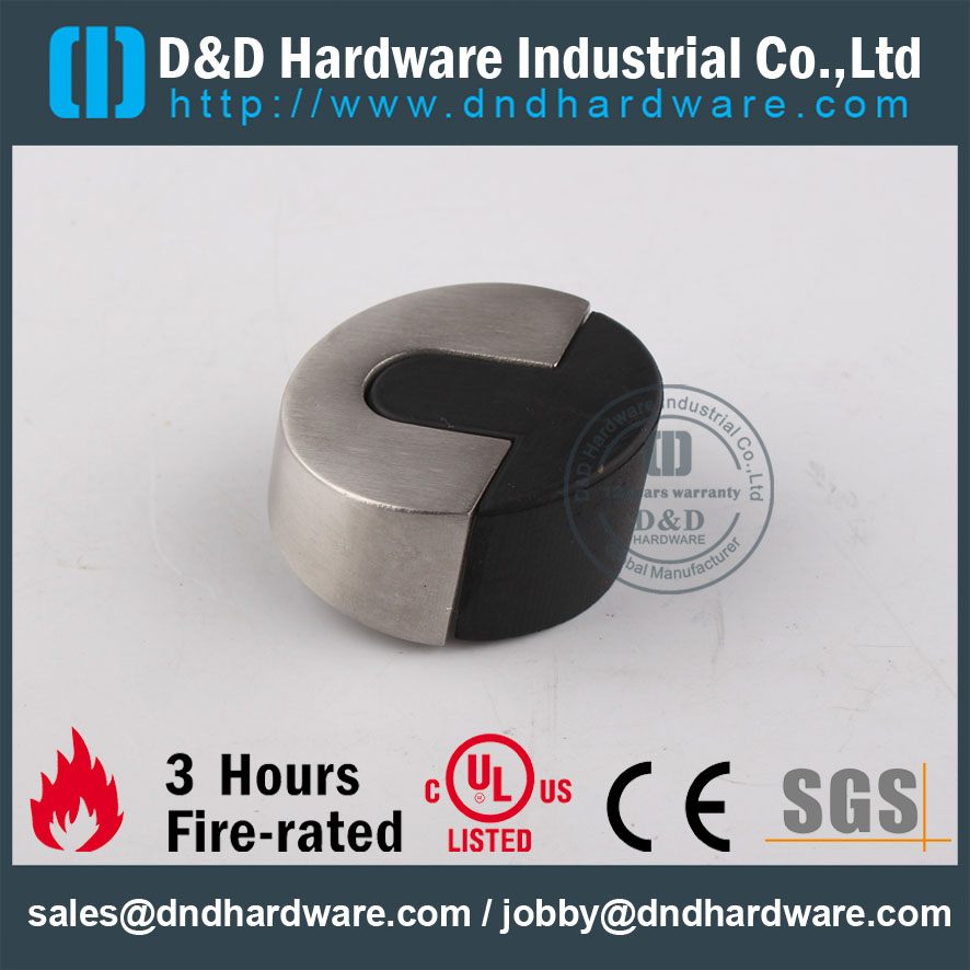 D&D Hardware-Coller sans acier de type Porte monté sur sol DDDDS006 