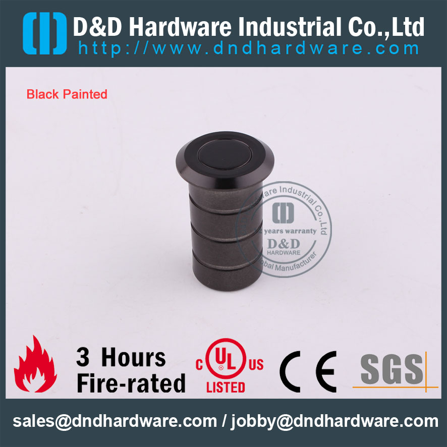 D & D Hardware-Black Painted SS304 Support anti-poussière DDDP002
