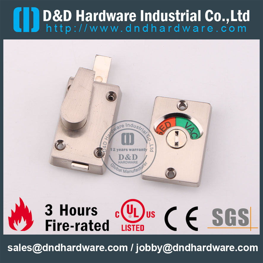 D & D Hardware-Door Irongray thumb Tour avec indicateur DDIK005