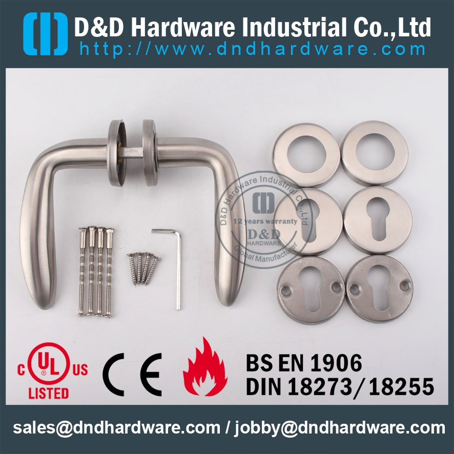 D & amp Hardware-UL Standard poignée levier à porte pleine DDSH019