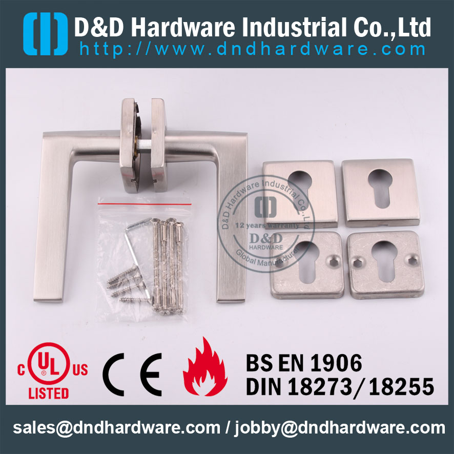D & D Hardware-Acier inoxydable Poignée de porte pour l'Europe DDSH044