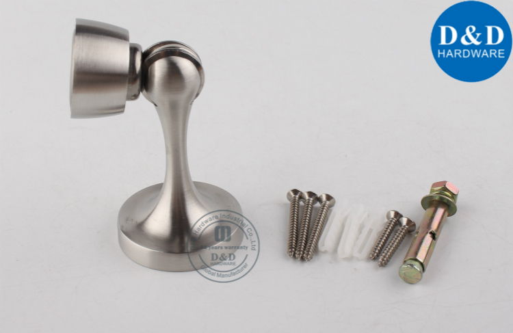 Zinc Alloy Magnetic Chrome Wall Door Stop-D & D Hardware