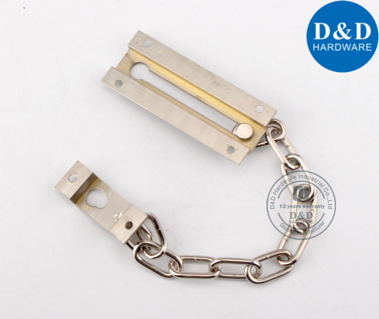 Quincaillerie en laiton pour porte de sécurité, chaînes D & D