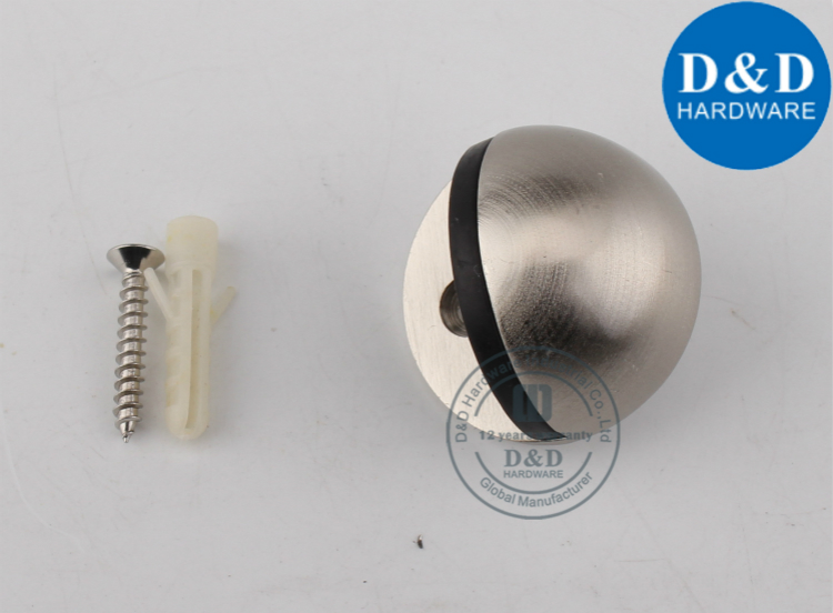 Hémisphère de plancher Chrome Door Stop-D & D Hardware