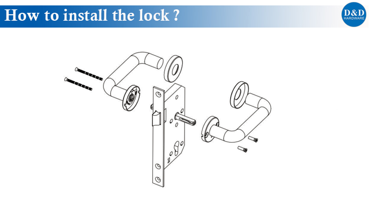L'installation de CE Mortise Lock à partir du matériel D&D