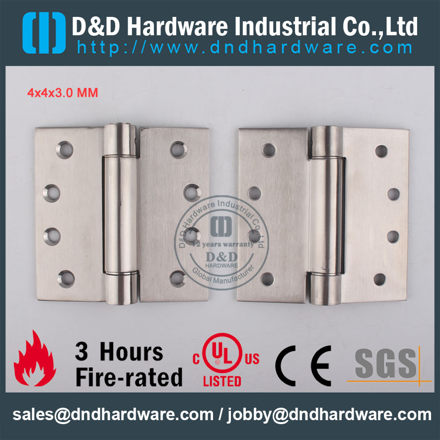 Accessoires D & D Hardware-porte SS304 Charnière à ressort DDSSS033