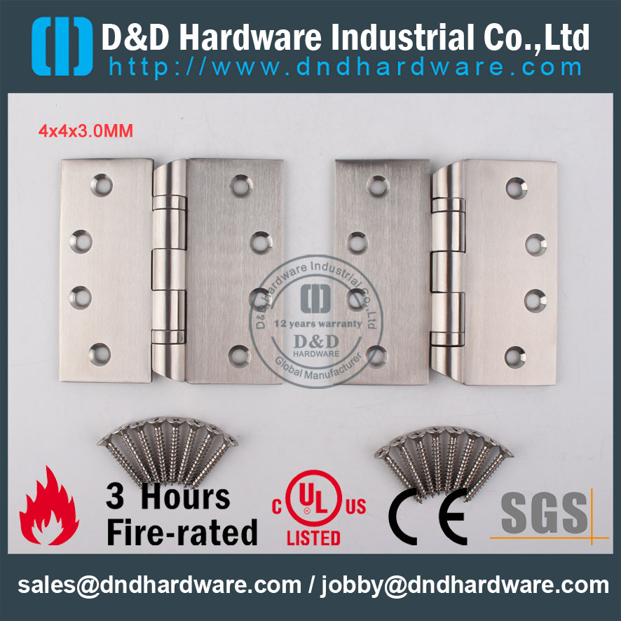 D & D Hardware-ul Standard SS304 Charnière Hôpital DDSS044-B