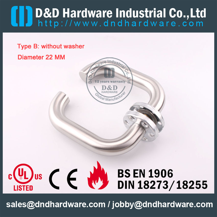 D & D Hardware-SS304 Diamètre levier 22mm poignée DDTH001