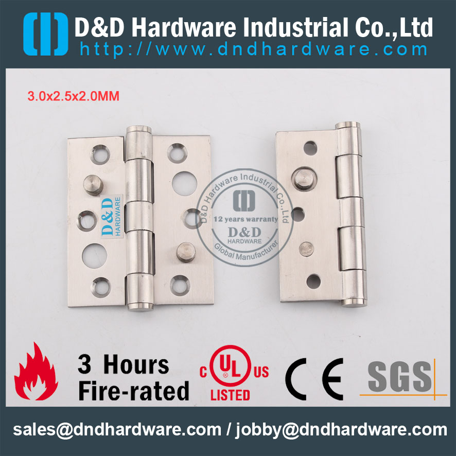 D & D Hardware-ul Standard Security Security Charnière DDSSS014