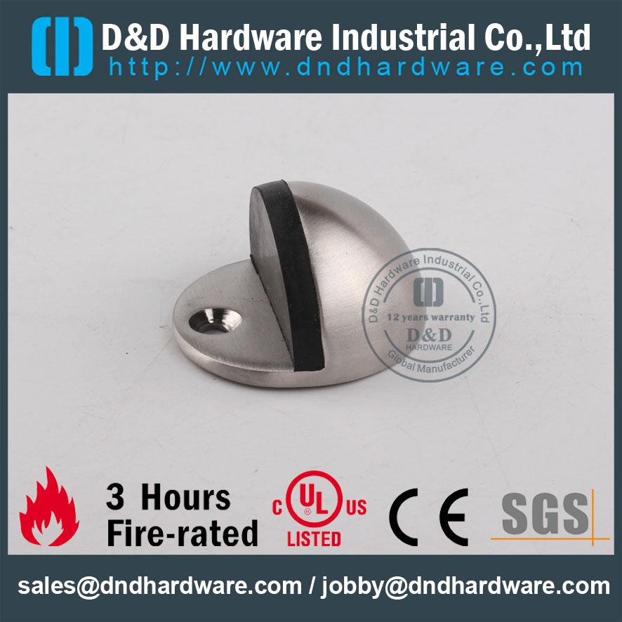 D & D Hardware-Type de type arrêt de porte en acier inoxydable DDDS001