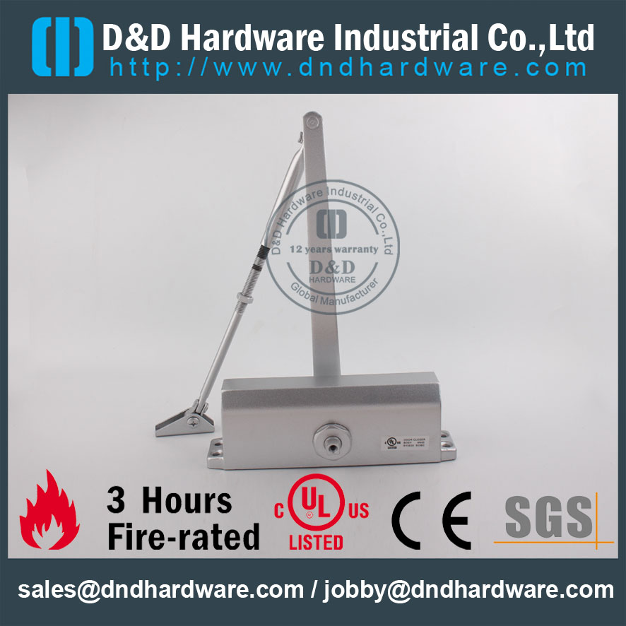 D & D Hardware-Quincaillerie de construction Ferme-porte en aluminium DDDC-503BC