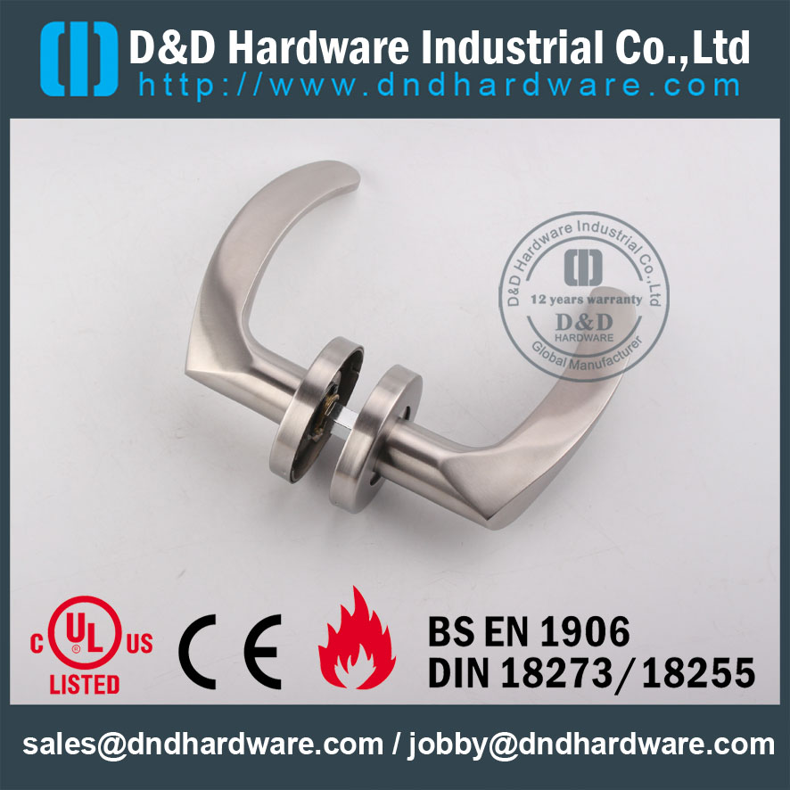 D & D Hardware-Fire Rated Poignée de levier de porte DDSH013