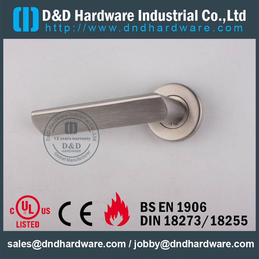 D & D Hardware-EN1906 Europe Intérieur Poignée de levier de porte DDSH011