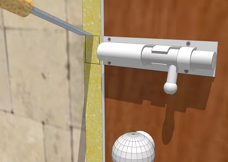 Installation du bouton de porte