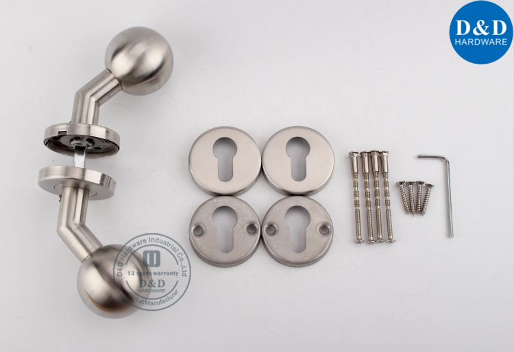 Bouton de porte en nickel brossé, acier inoxydable 304, quincaillerie D-D & D