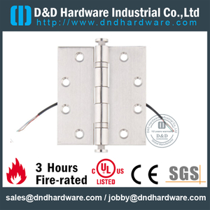 Charnière de porte bout à bout de transfert électrique SS304-DDTD001
