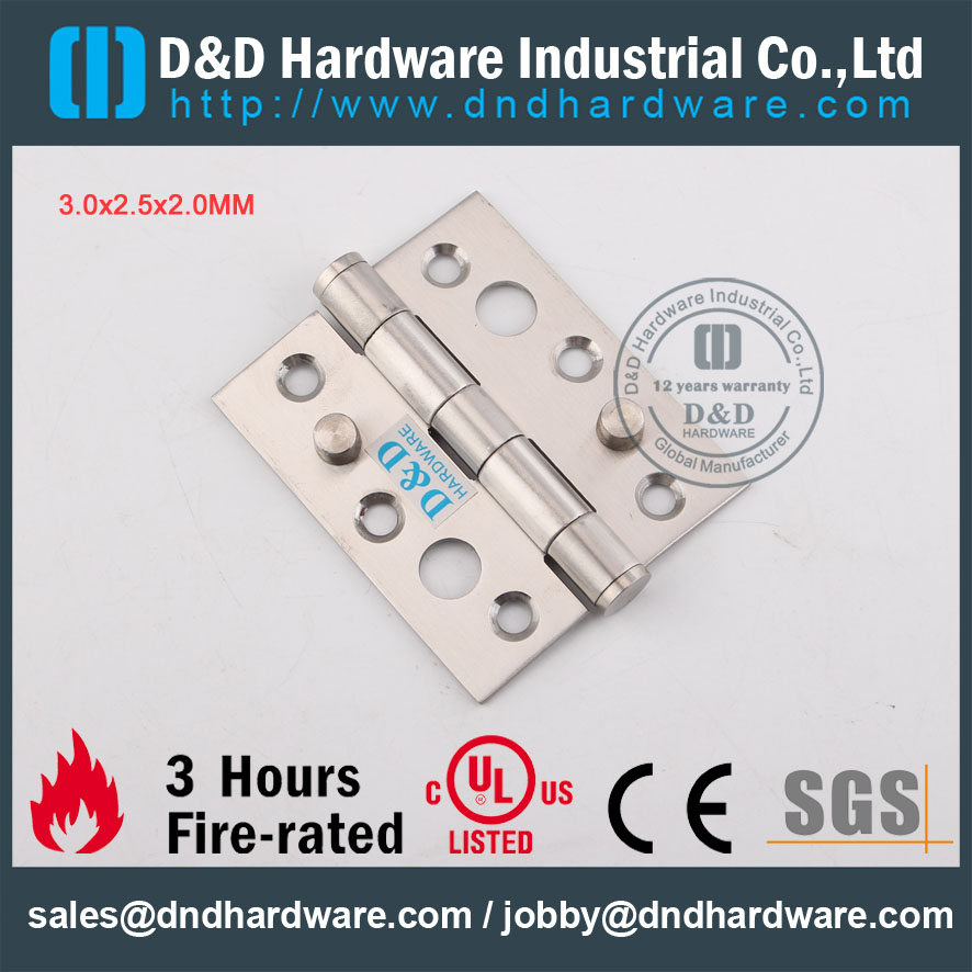 D & D Hardware-Europe Market Acier inoxydable 304 Charnière de porte DDSS014