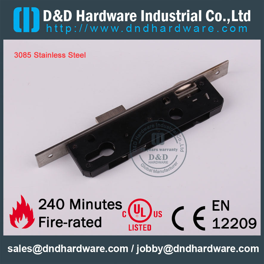D & D Hardware-Construction Hardware SS304 Roller Mortise Lock DDML017