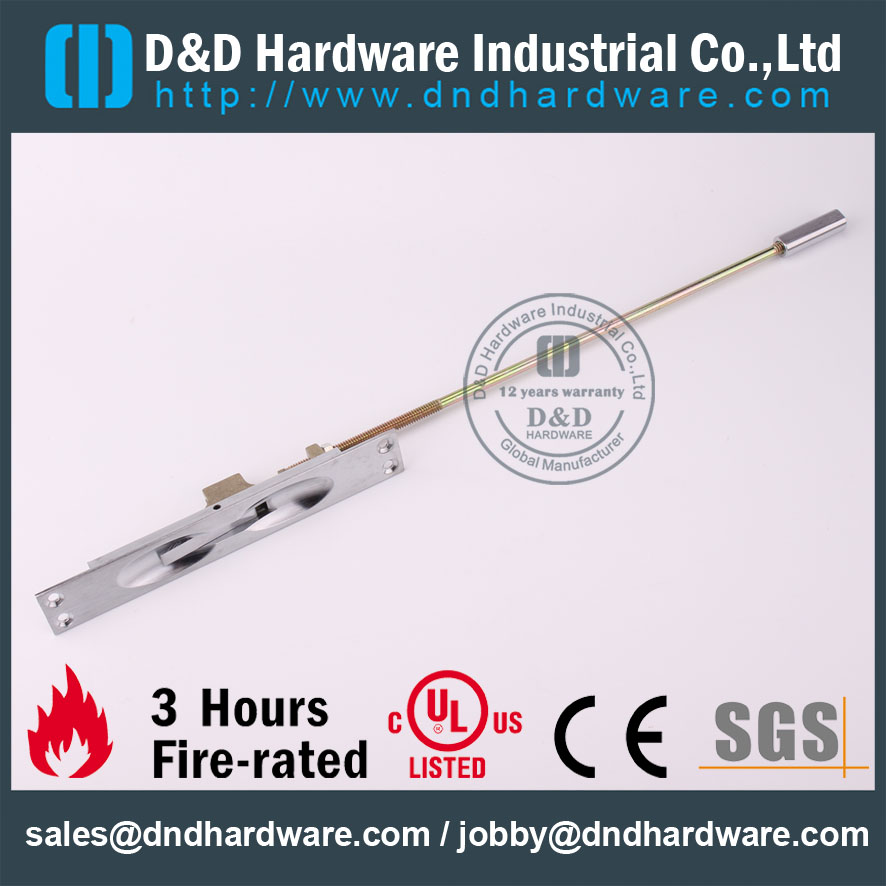 D & D Hardware-CE Certificate Boulon affleurant coupe-feu DDDB010