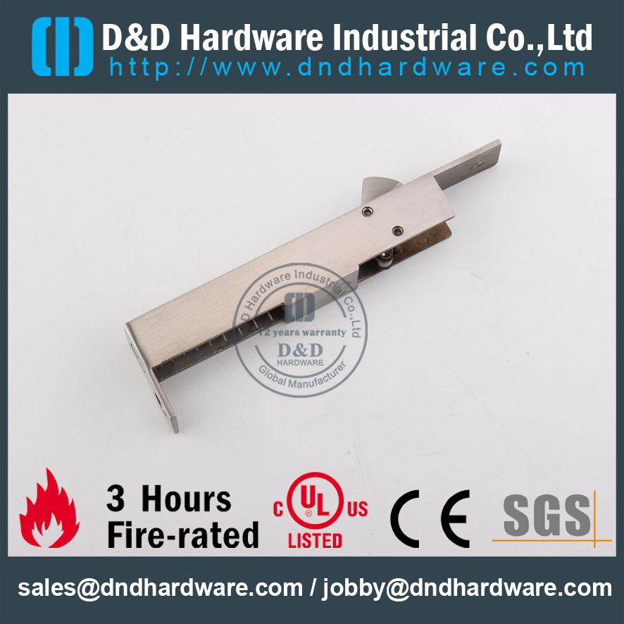 D & D Hardware-SS304 Boulon de porte encastré automatique intérieur Euro DDDB023