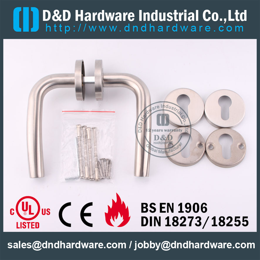 Poignée de levier creux de la porte D & D Hardware pour l'Europe DDTH006