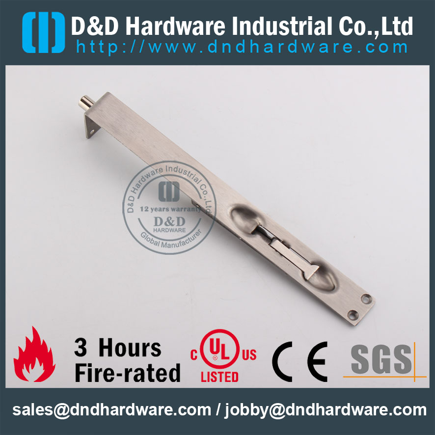 D & D Hardware-Modern Interior SS304 Boulon de porte encastré DDDB006