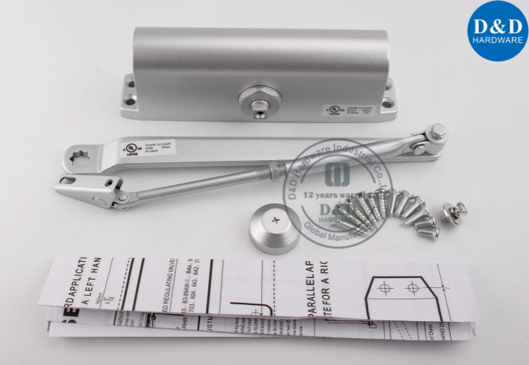 Quincaillerie pratique de ferme-porte en alliage d'aluminium-D & D