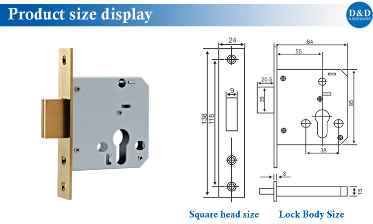 Taille du produit display-D & D Hardware