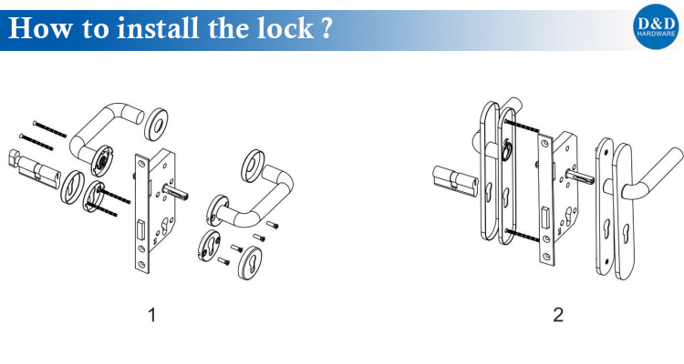 L'installation de CE Mortise Lock à partir du matériel D&D